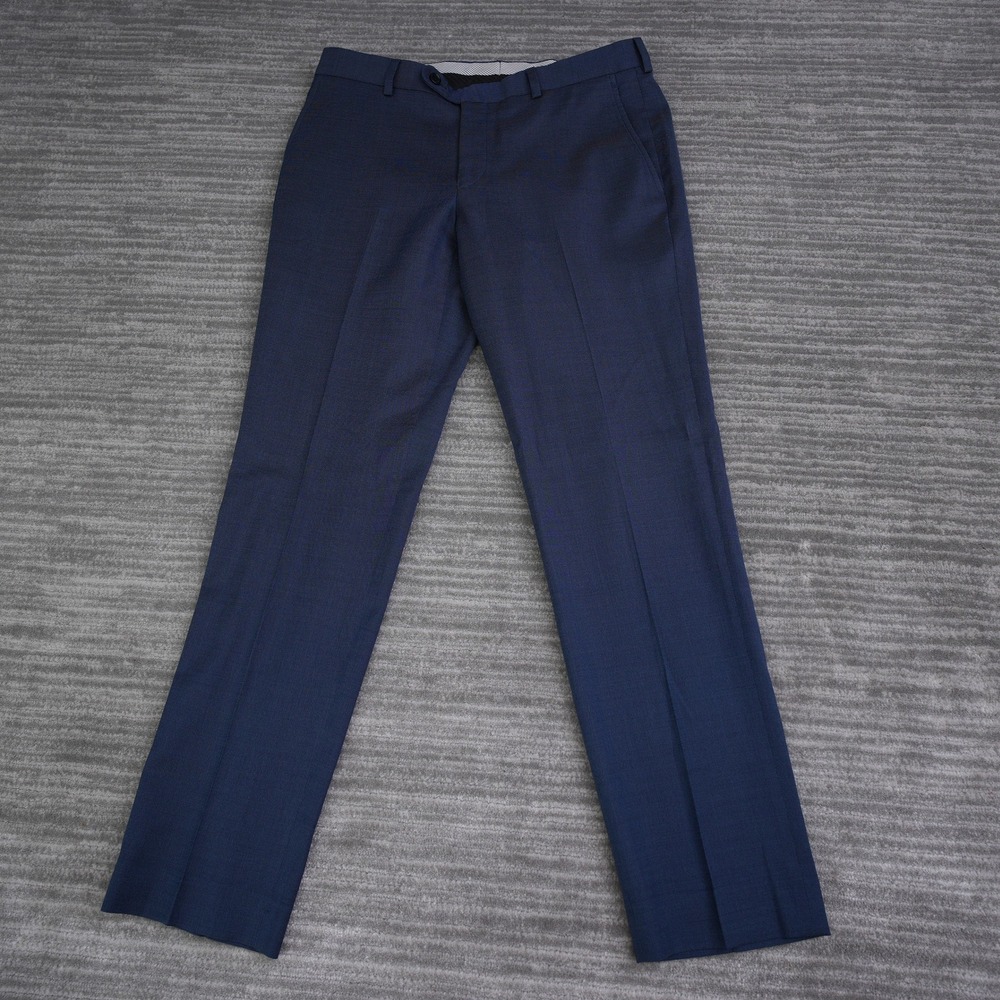 John Varvatos USA Marzotto High Performance Dress Pants Blue 32x30 (33x29.5) Men